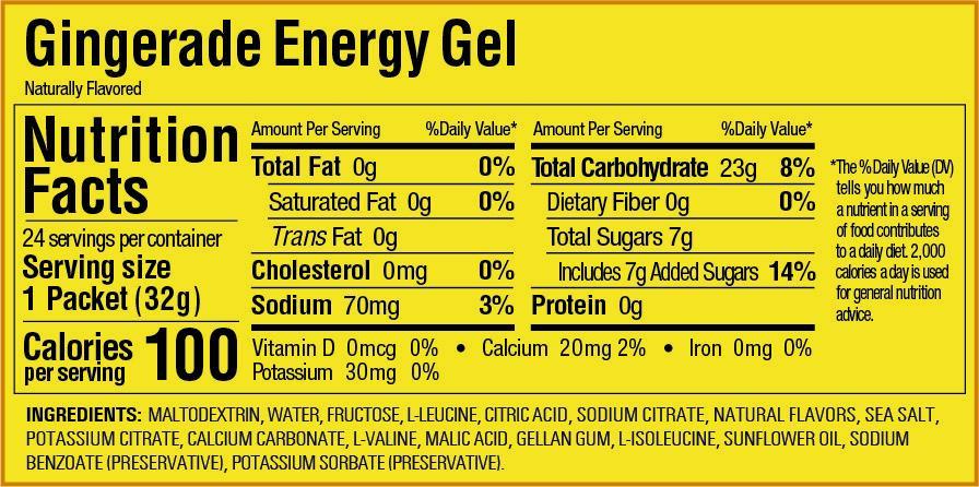 Gel Energético Roctane Gu Jengibre Nutrición Deportiva