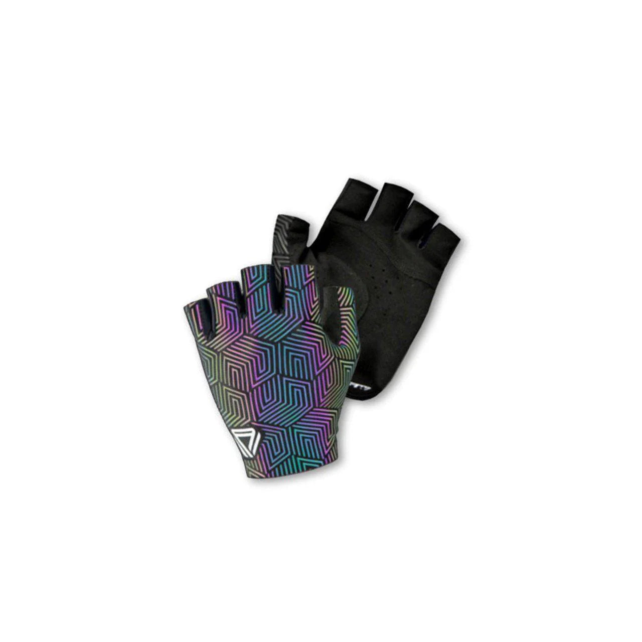 Guantes de Ciclismo Cortos GW Full Reflective Negro