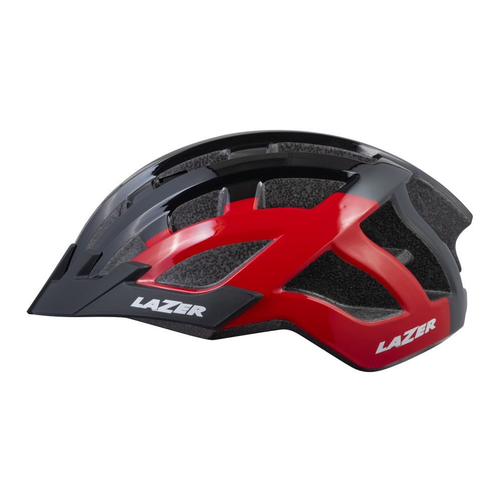 Casco Lazer Ruta Compact Dlx Ce Ciclismo Bicicletas Negro Rojo