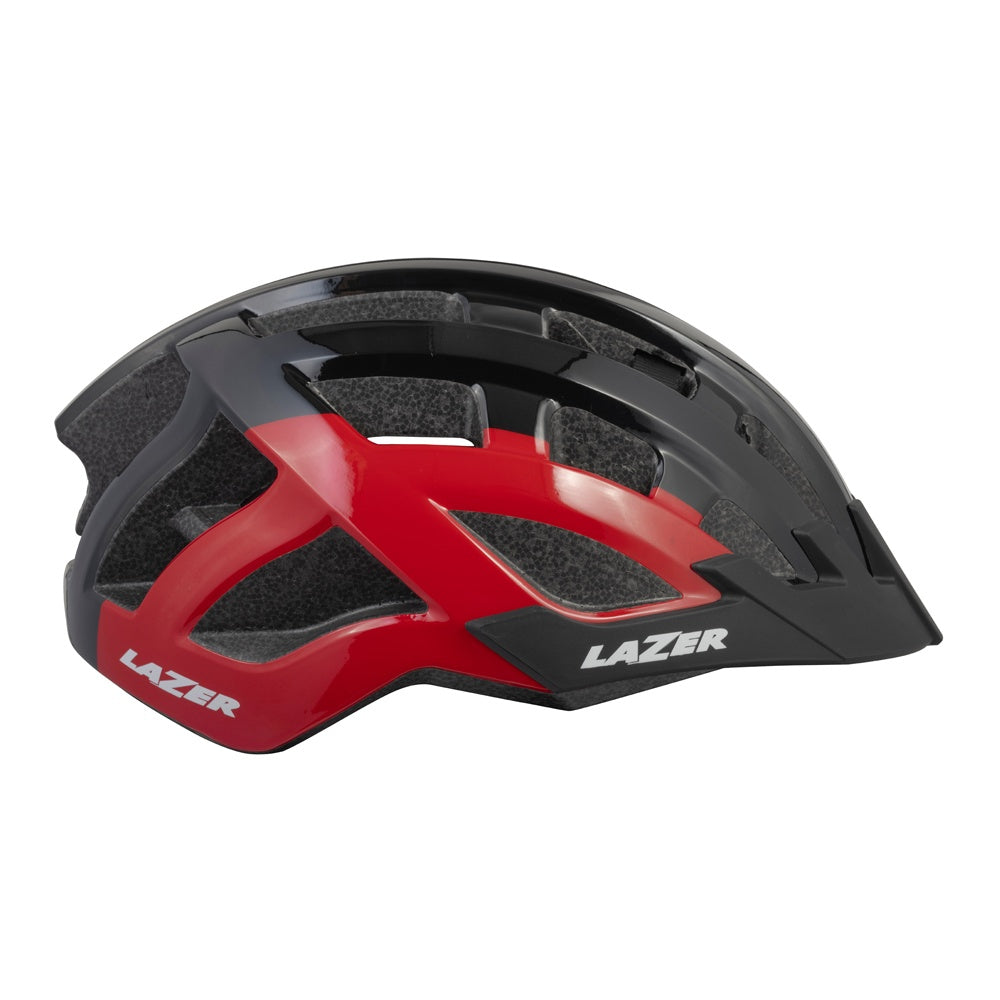 Casco Lazer Ruta Compact Dlx Ce Ciclismo Bicicletas Negro Rojo