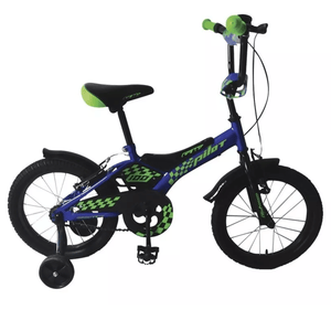 Bicicleta infantil Gw Pilot Rin 16" Acero / RUEDAS AUXILIARES AZUL / VERDE / NEG