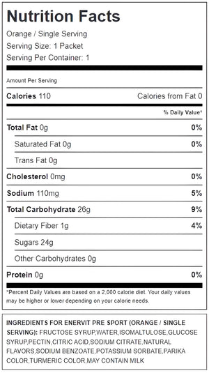 Pre-entreno Enervit (Naranja) (45g)