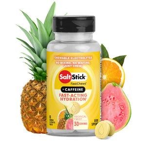 Pastillas de Sal Masticables + Cafeína - 60 pastillas (Tropical Twist)