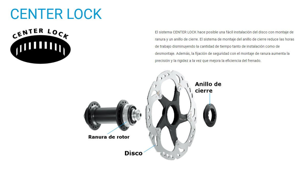 Rotor Shimano Deore Sm-Tr54s 160mm Center lock Ciclismo Bicicleta Mtb