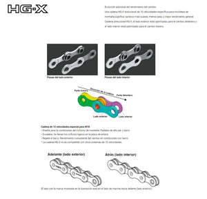 Cadenilla 10vel Shimano Deore SLX Cn-Hg54 Bicicletas Mtb Ruta