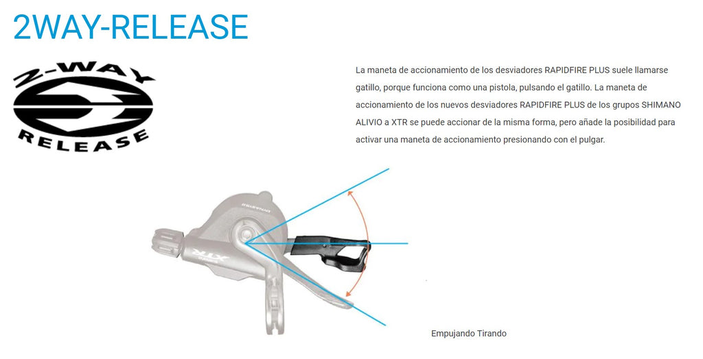 Palancas de Cambios Slx SL-M700 2x11Vel RapidFire Ciclismo Mtb