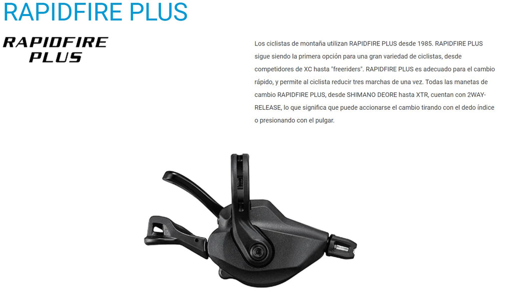 Palancas de Cambios Slx SL-M700 2x11Vel RapidFire Ciclismo Mtb