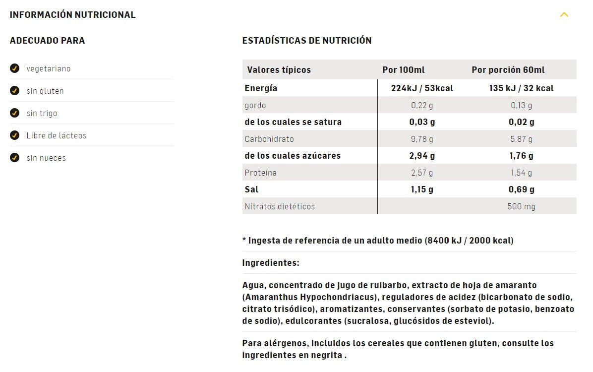 Shot Sis Nitrato Performance 60Mg Sabor Fresa Mtb Ruta