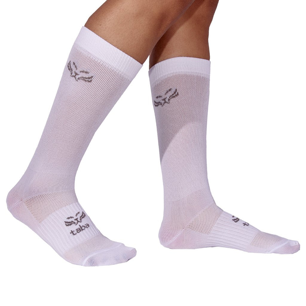 Medias Calsetines Taba Clasicas Blancas Ciclismo Atletismo