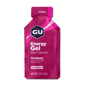 Gel energético + Cafeína GU (Frutos rojos)