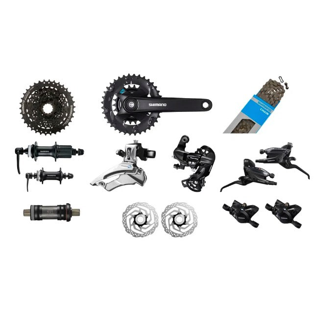 Grupo Shimano Economico 2x8 36-22/11-34