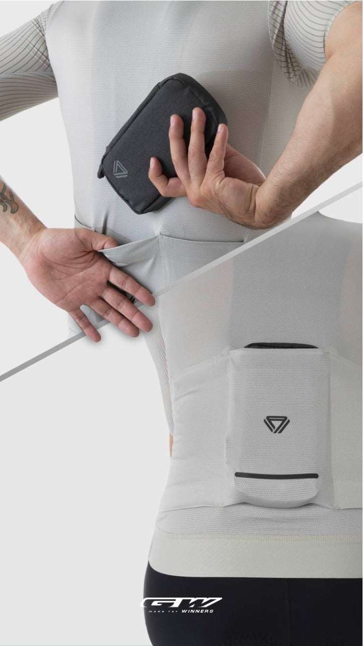 Bolso PortaCelular Estuche Billetera Bicicleta Gw Forever Gris