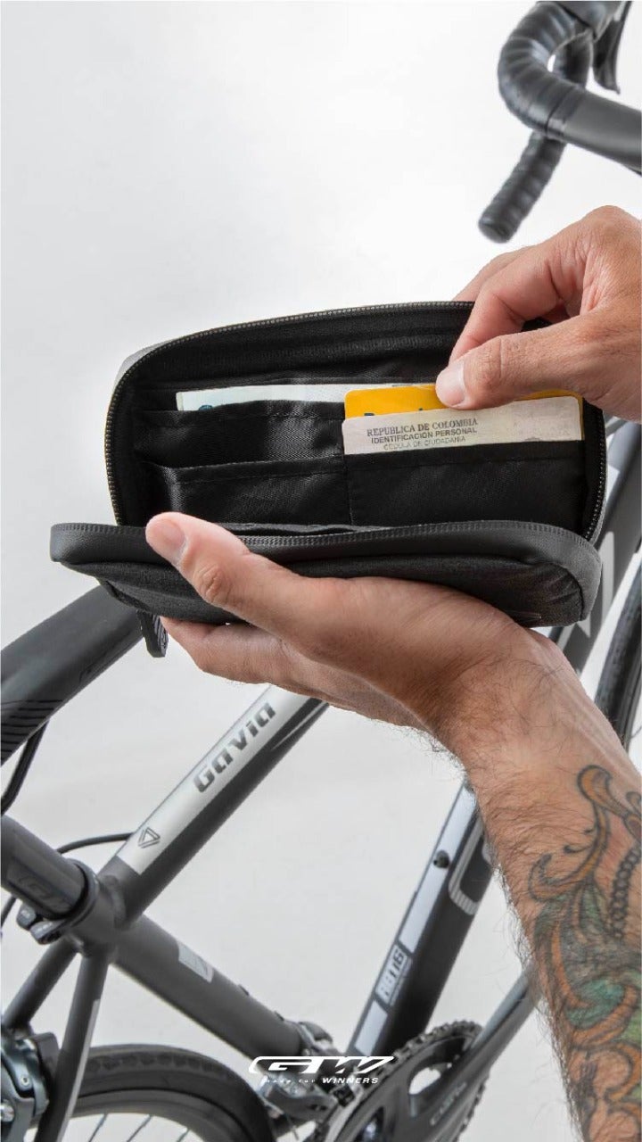 Bolso PortaCelular Estuche Billetera Bicicleta Gw Forever Gris