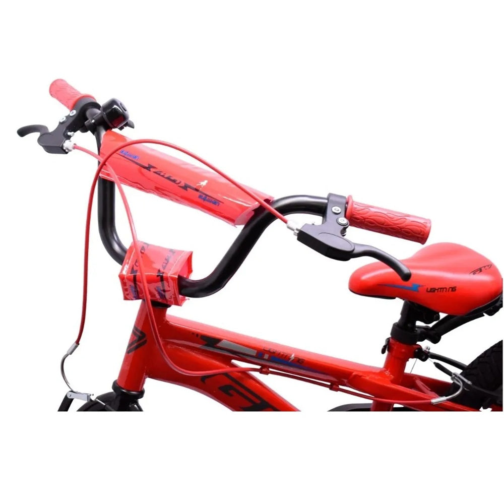 Bicicleta Infantil Gw Lighting Rin 16 Acero Ruedas Auxiliares 4 a 7 Años Rojo