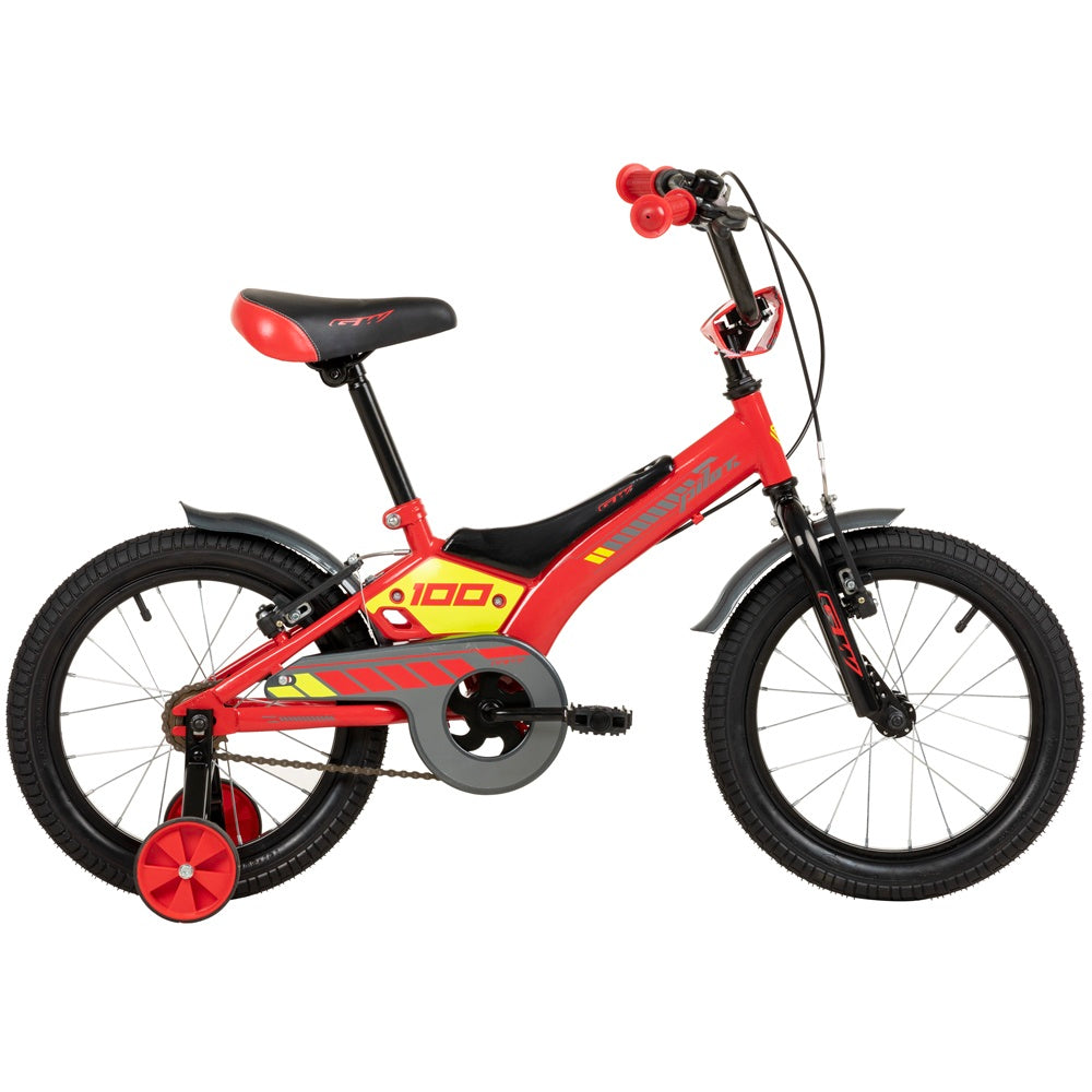 Bicicleta Gw Pilot Rin 16 4 a 7 años Rojo Brillante Amarillo