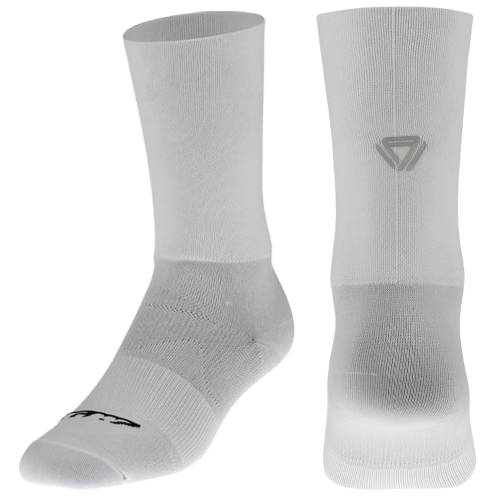 Medias Ciclismo GW Reflectivas Blanco