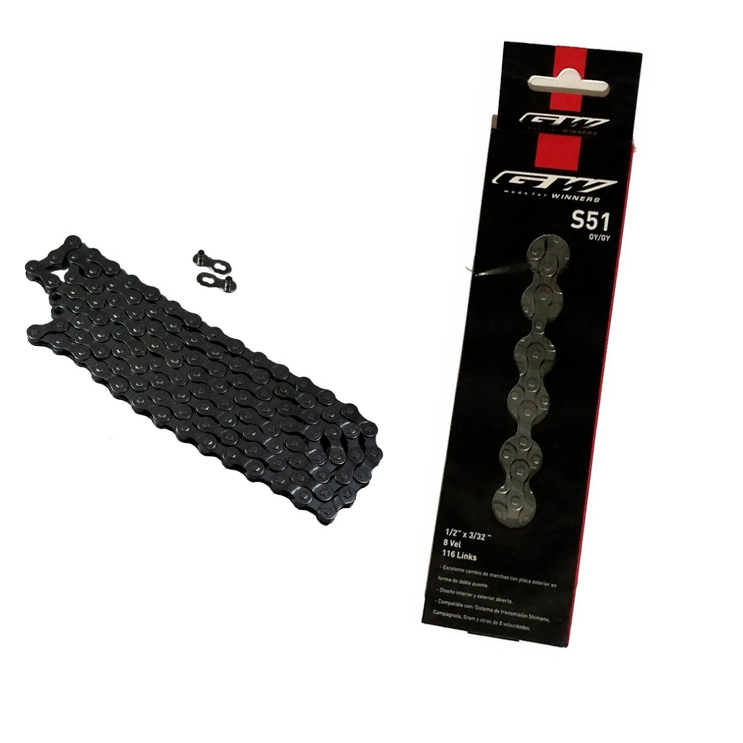 Combo Pacha Shimano Tourney Tz-500 7vel 14-28 Rosca + Cadenilla Gw 8/7/6Velocidades