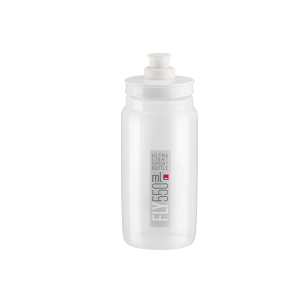 Caramañola Elite Fly 550ml Transparente Ciclismo Termo Botella