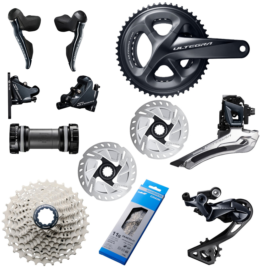 Grupo Ultegra Disco Hidraulico R8020 11vel Biela 170 11-32 Ciclismo Ruta