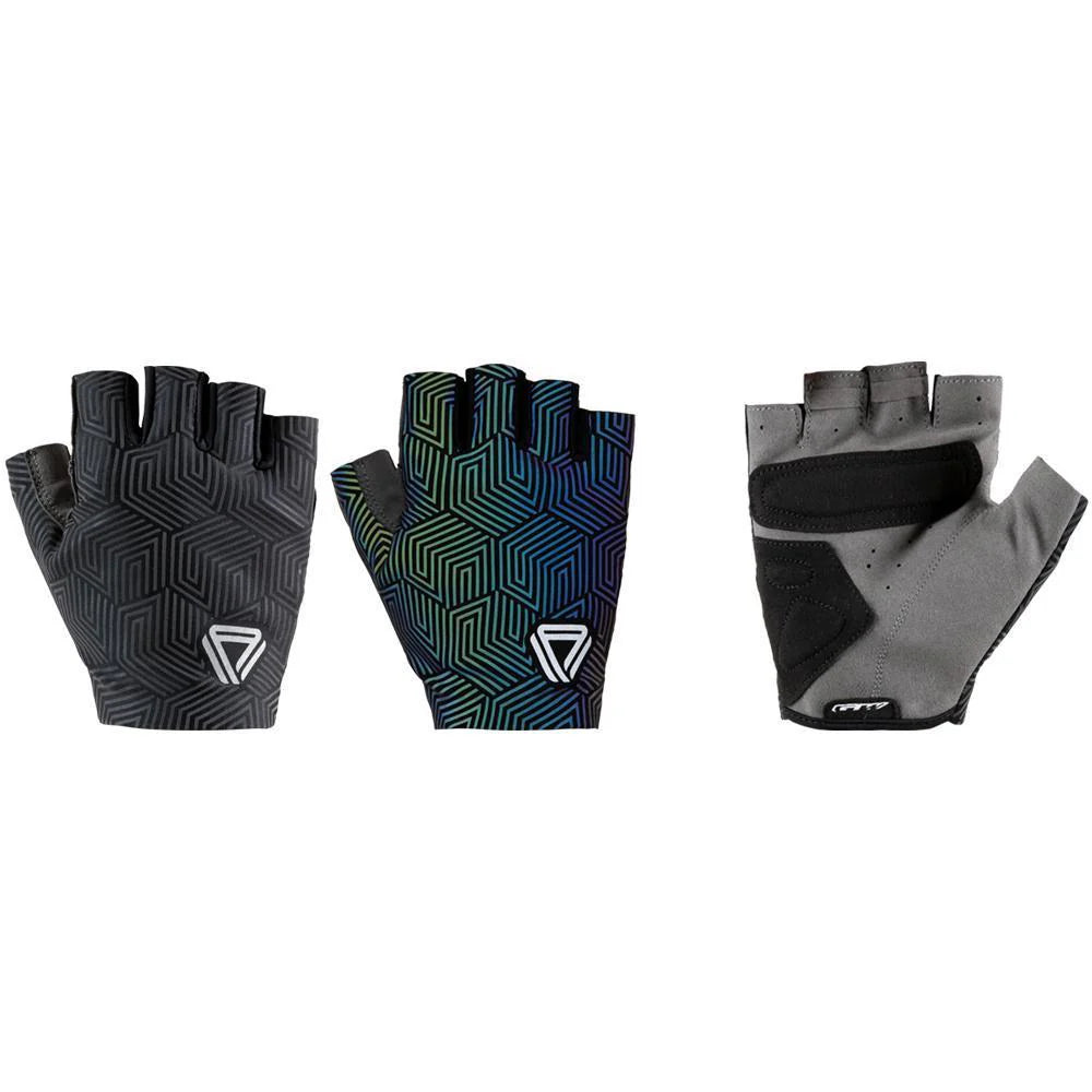 Guantes de Ciclismo Cortos GW Full Reflective Negro