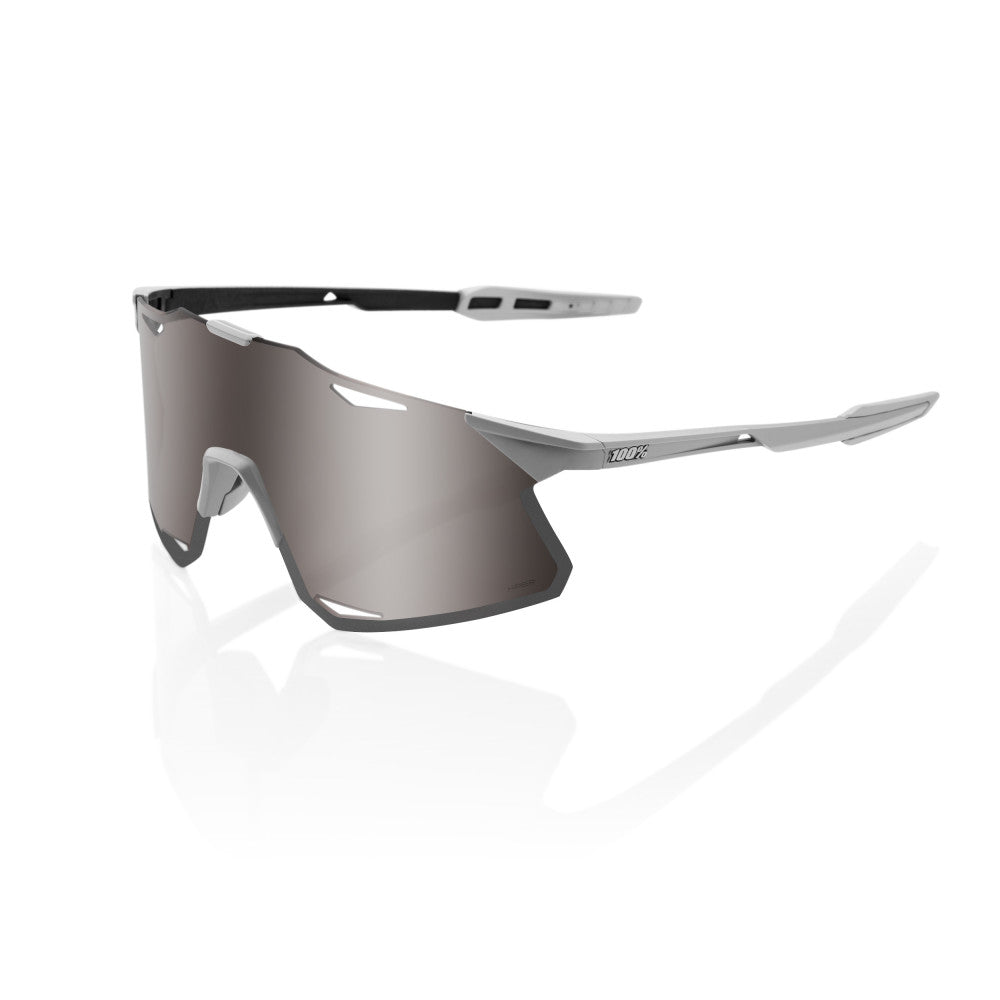 Gafas 100% HYPERCRAFT MATE GRIS LENTE HIPER SILVER ESPEJO