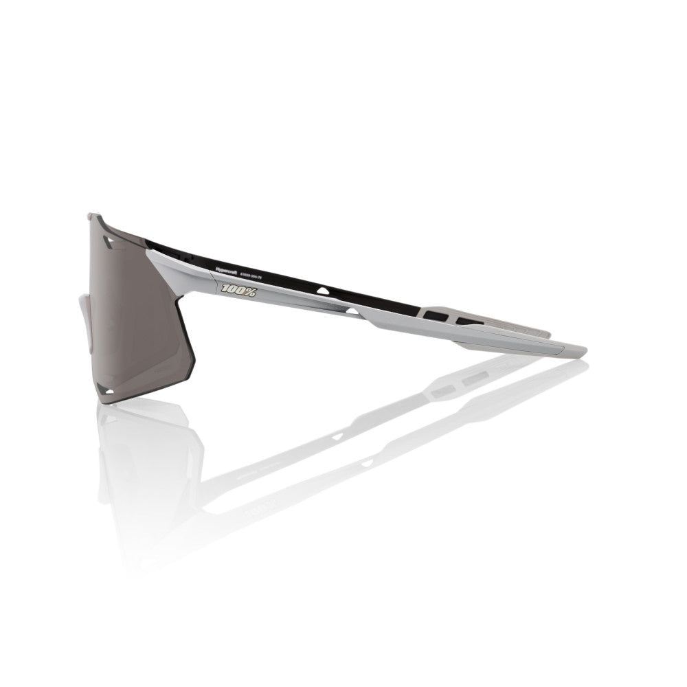 Gafas 100% HYPERCRAFT MATE GRIS LENTE HIPER SILVER ESPEJO