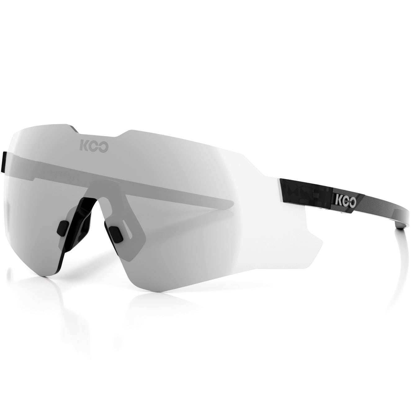 KOO Nebula Photochromic Sunglasses - Black Glass | Photochromic Graphite Mirror