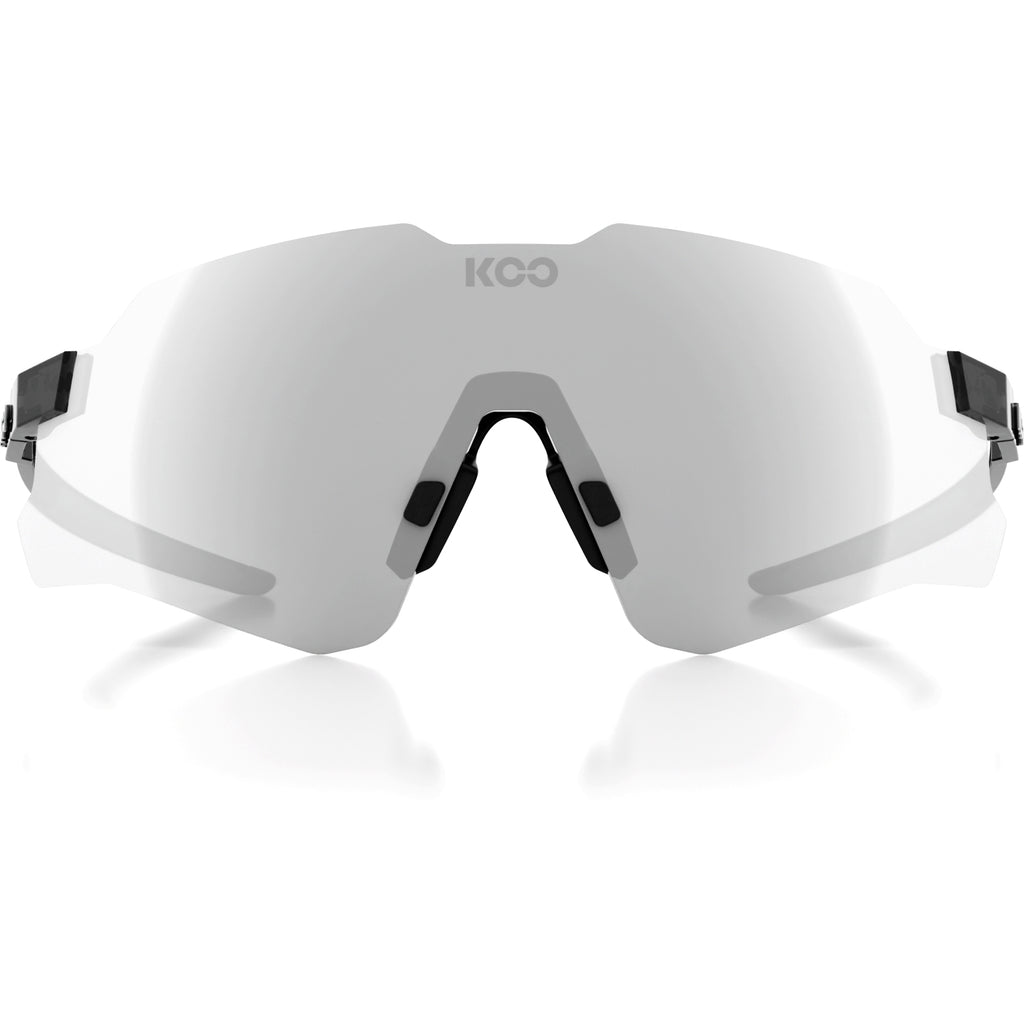 KOO Nebula Photochromic Sunglasses - Black Glass | Photochromic Graphite Mirror