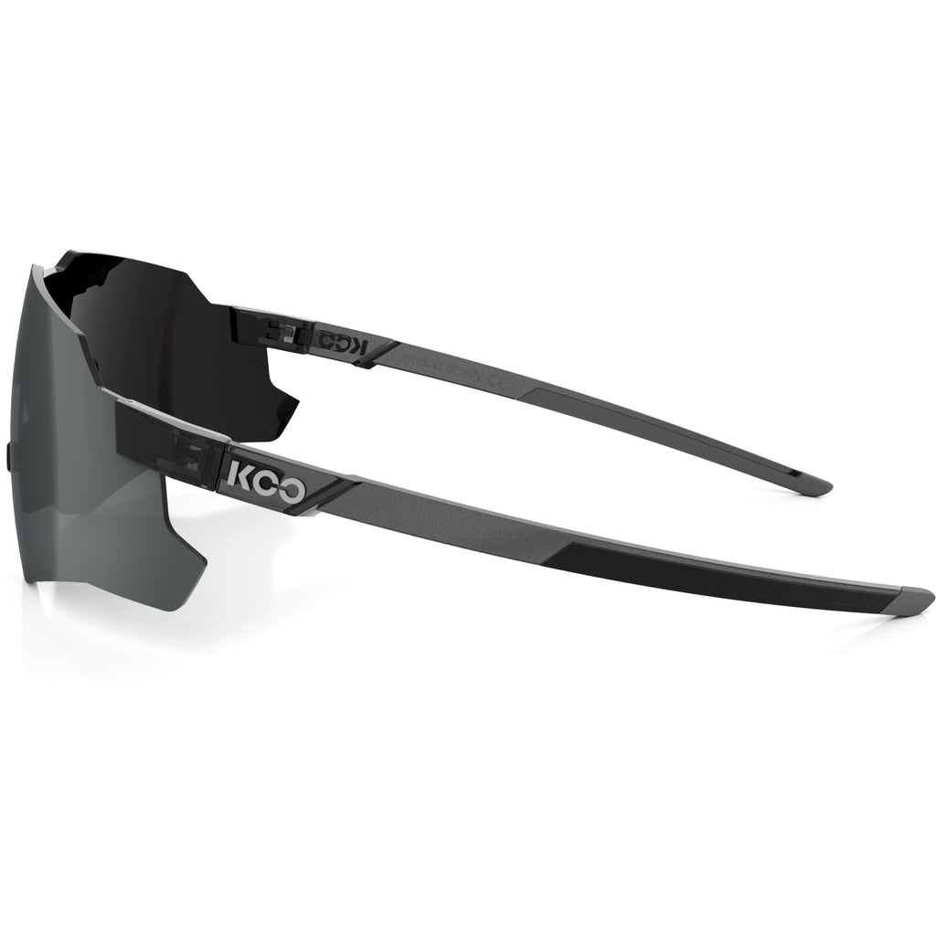 KOO Nebula Photochromic Sunglasses - Black Glass | Photochromic Graphite Mirror