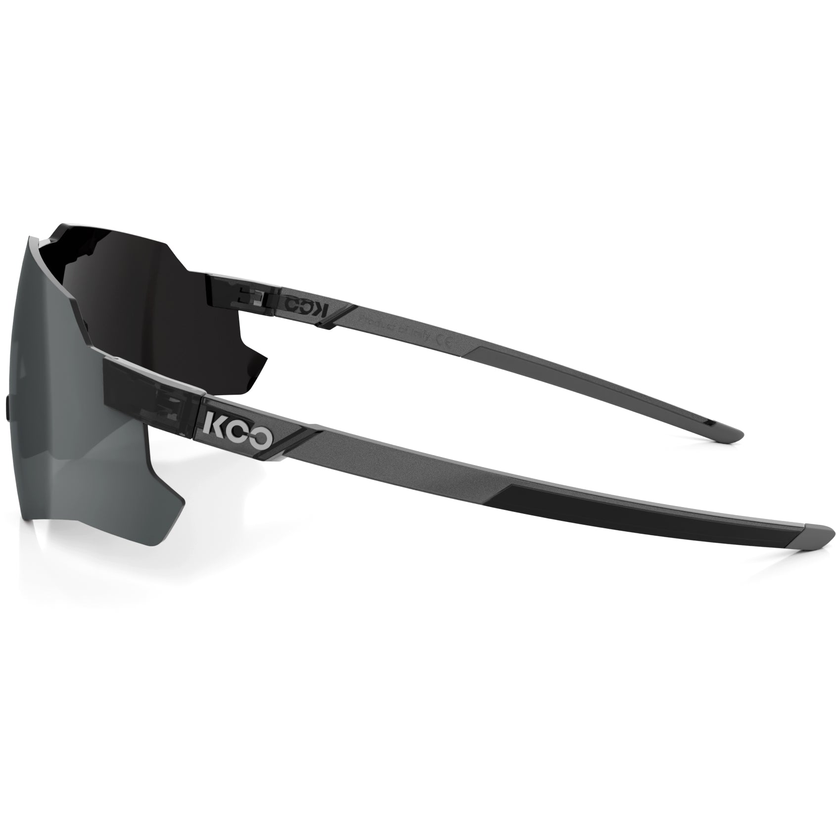 KOO Nebula Photochromic Sunglasses - Black Glass | Photochromic Graphite Mirror