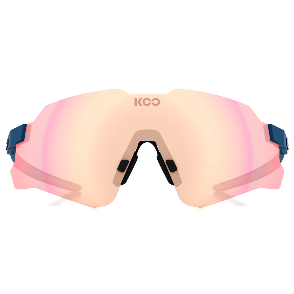 KOO Gafas de Sol - Nebula Photochromic - Midnight Blue Matt | Photochromic Rose Gold Mirror