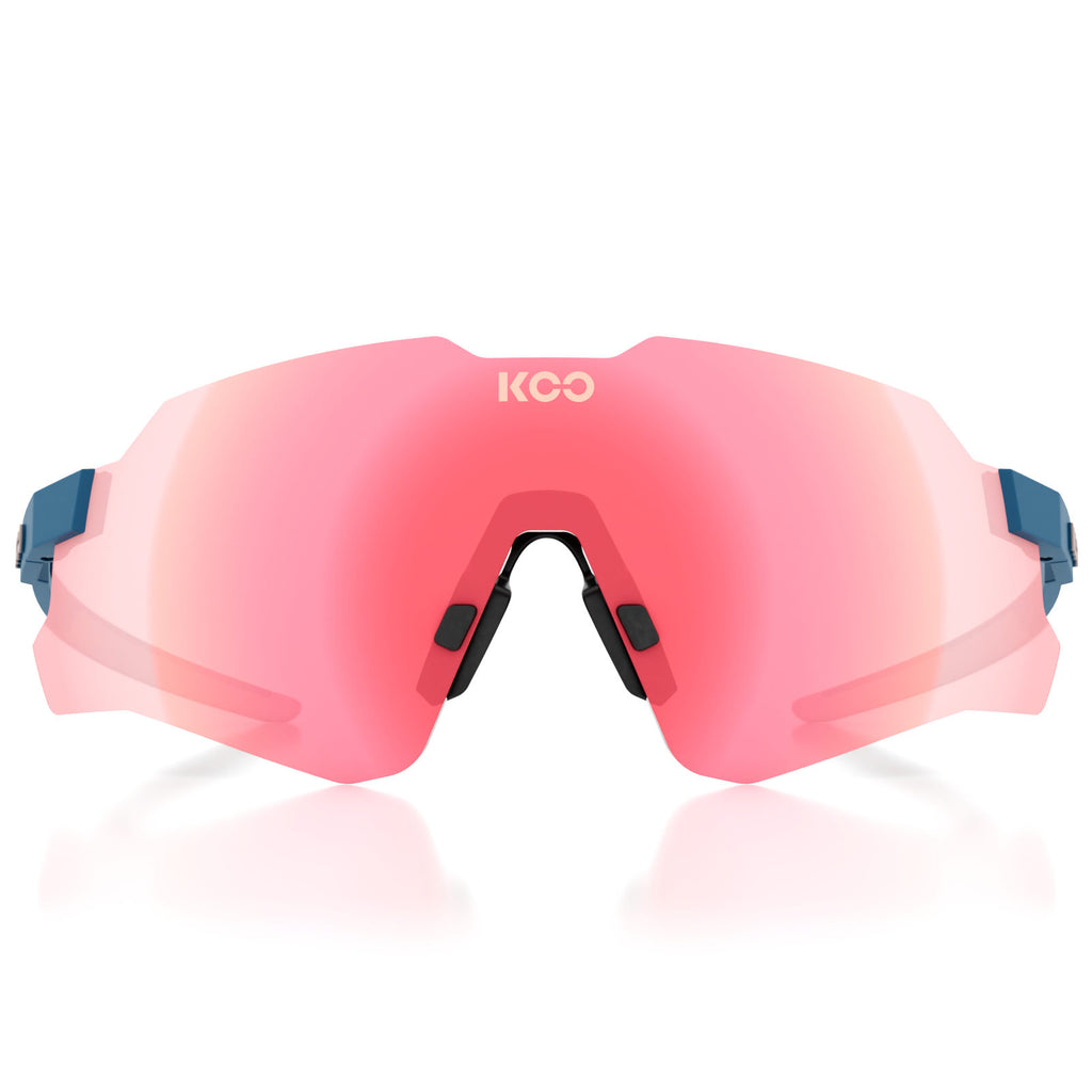 KOO Gafas de Sol - Nebula Photochromic - Midnight Blue Matt | Photochromic Rose Gold Mirror