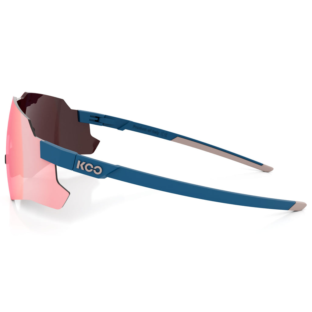 KOO Gafas de Sol - Nebula Photochromic - Midnight Blue Matt | Photochromic Rose Gold Mirror
