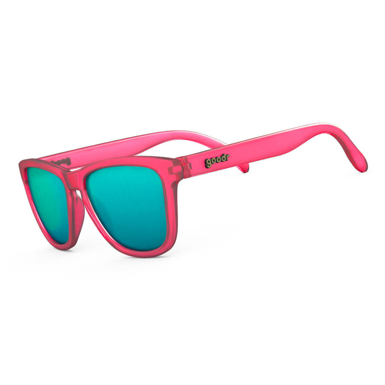 Gafas de sol GOODR Flamingos on a Booze Cruise en color rosa con lentes verde azulado (8H-JUKR-CX9Z)