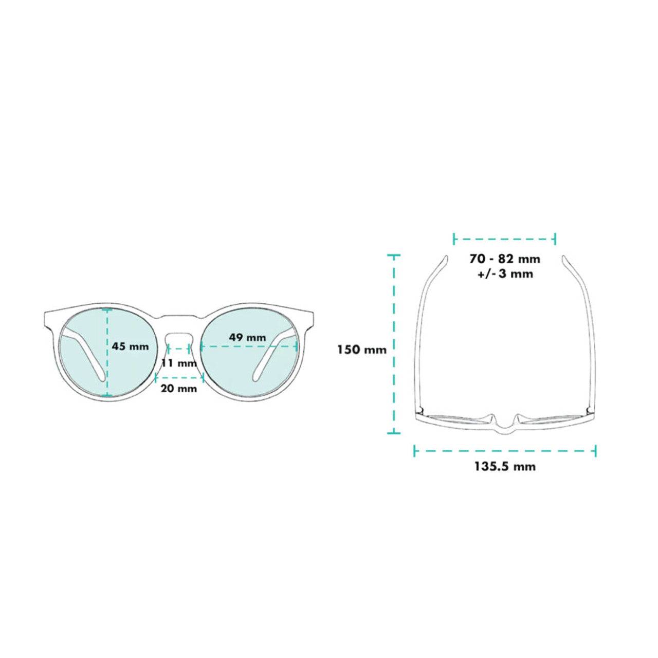 Gafas de sol con moños recién horneados de GOODR (CG-OR-LLB1-RF)