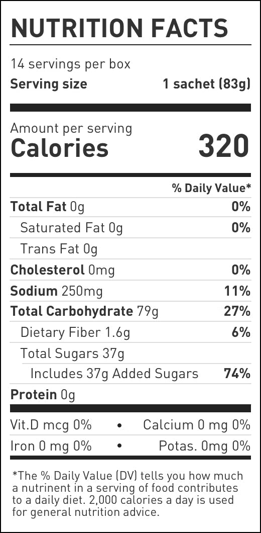 SOBRE DRINK MIX MAURTEN 320 CON 100 MG DE CAFEINA (83 GRAMOS)