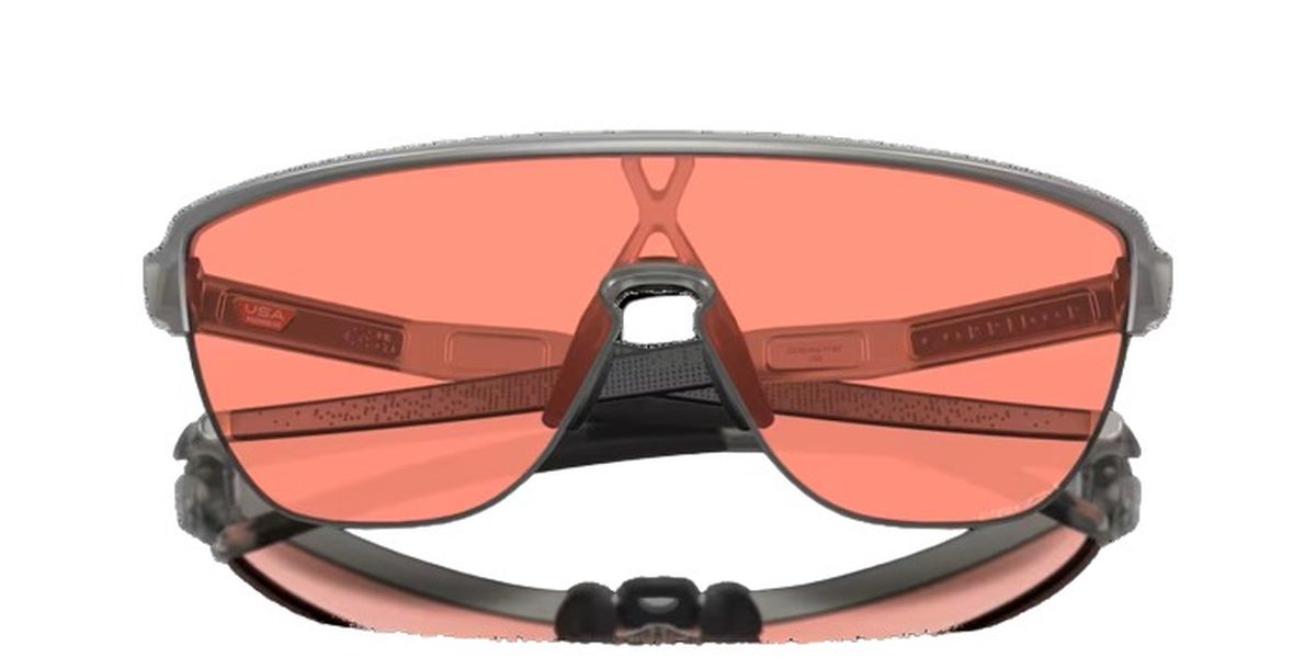 Gafas de Ciclismo Oakley Corridor Gris Mate Prizm Melocotón