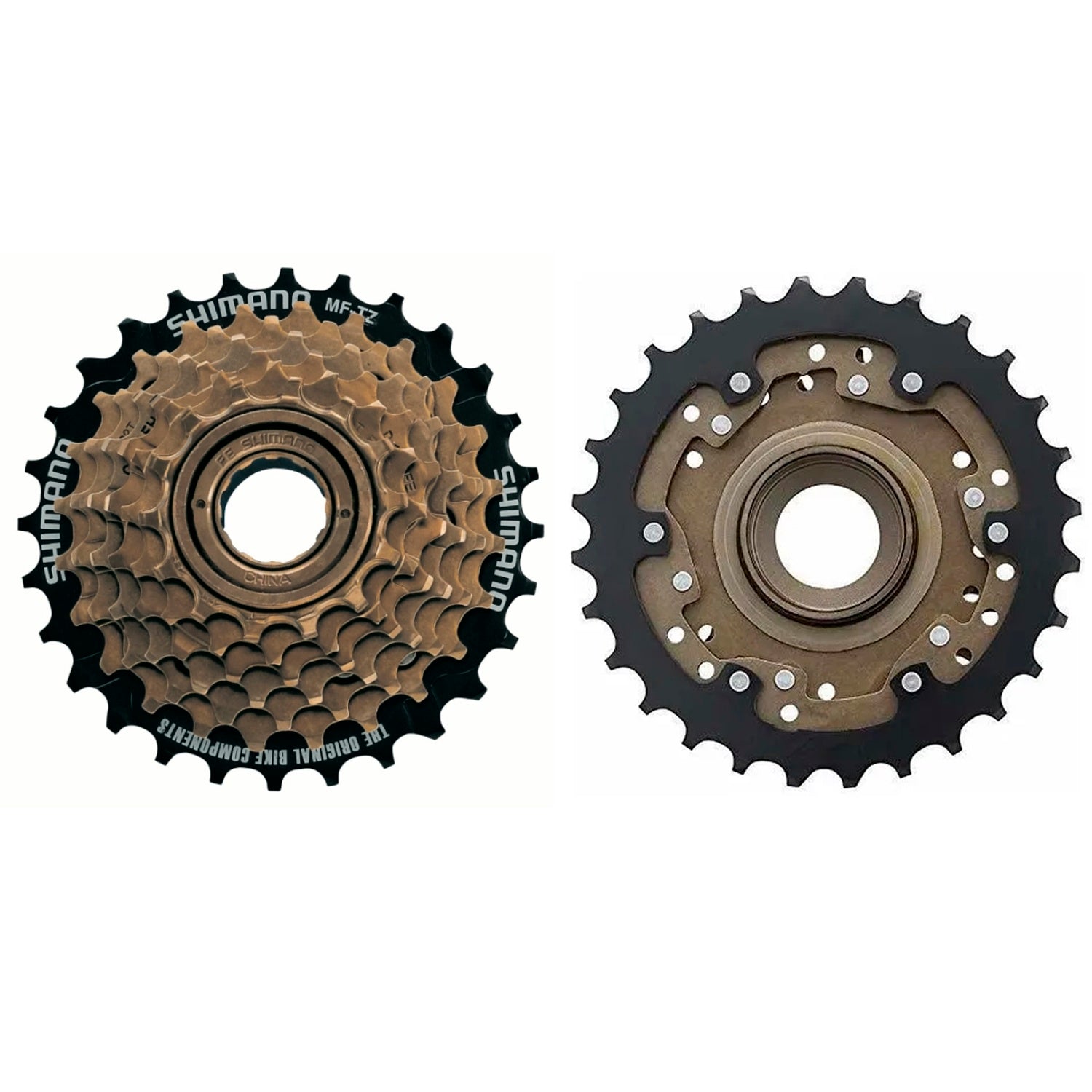 Combo Pacha Shimano Tourney Tz-500 7vel 14-28 Rosca + Cadenilla Gw 8/7/6Velocidades