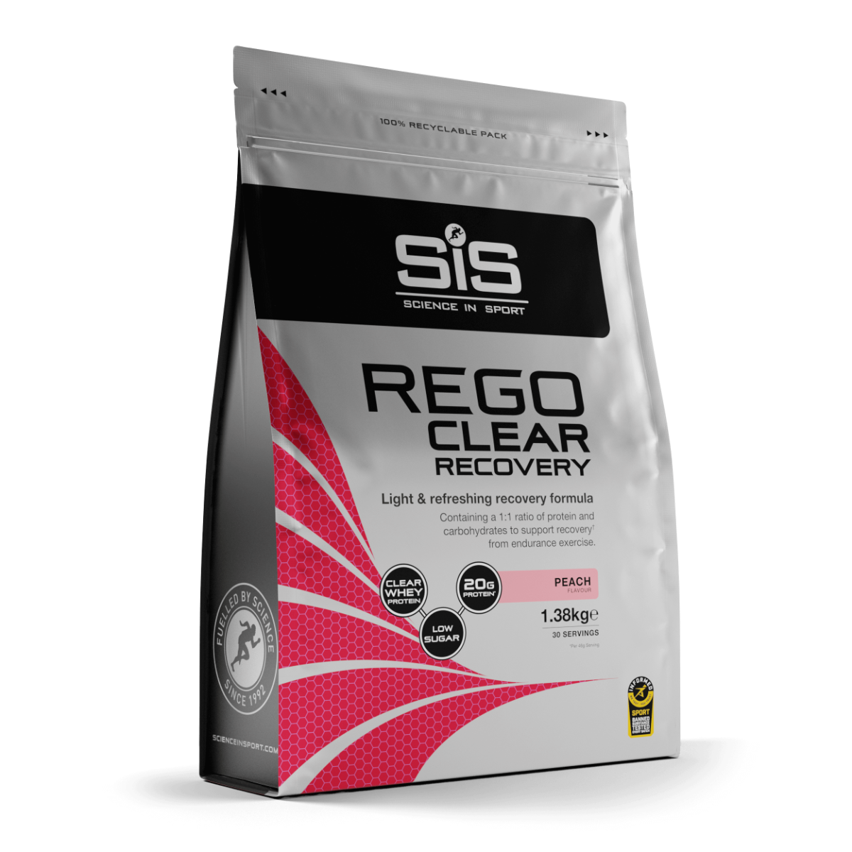 Bebida en Polvo REGO Clear Recovery 1.38kg (Durazno)