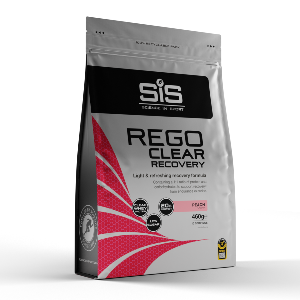 Bebida en Polvo REGO Clear Recovery - 460g (Durazno)