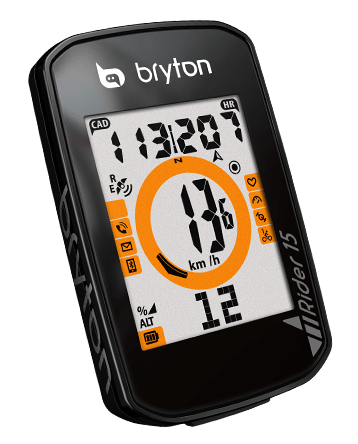 Computador Ciclismo Bryton rider 15+Soporte Compatible Garmin