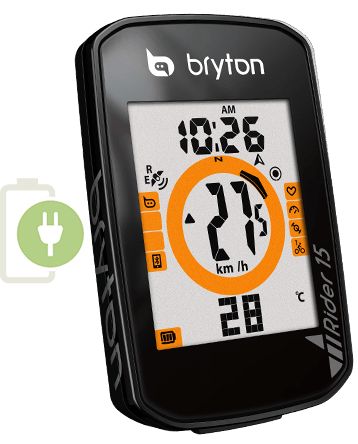 Computador Ciclismo Bryton rider 15+Soporte Compatible Garmin