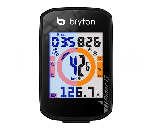 Computador Ciclismo Bryton rider 15+Soporte Compatible Garmin