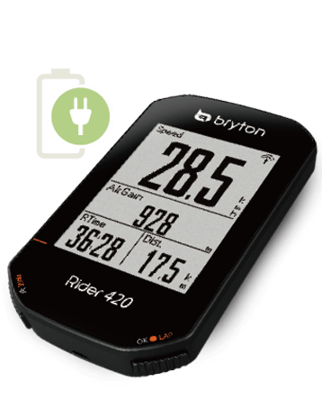 Computador Ciclismo Velocimetro Bryton Rider 420t Cadencia Banda